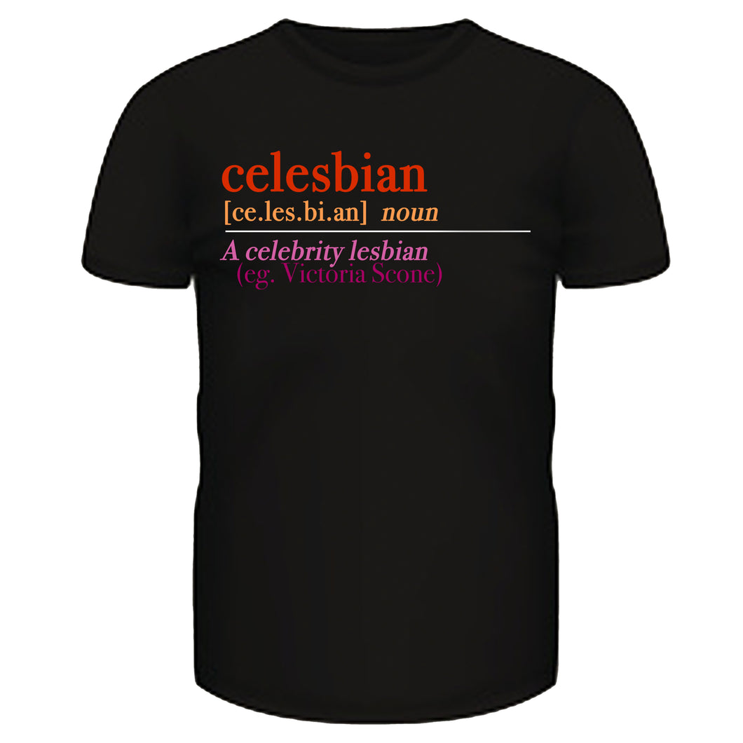 Victoria Scone Celesbian Black T-Shirt